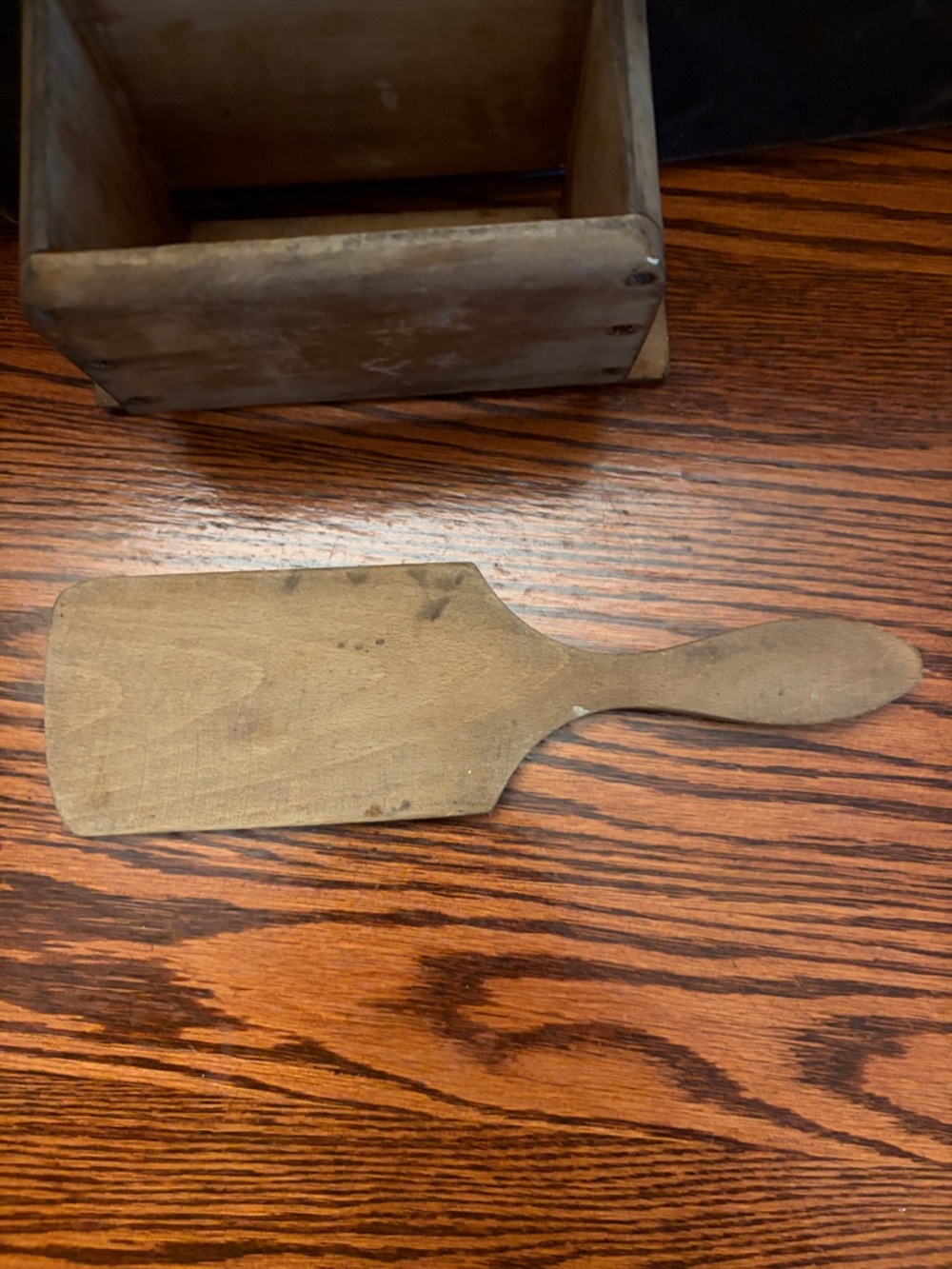 Antique Wood Butter Press & Paddle - Picture 10 of 14